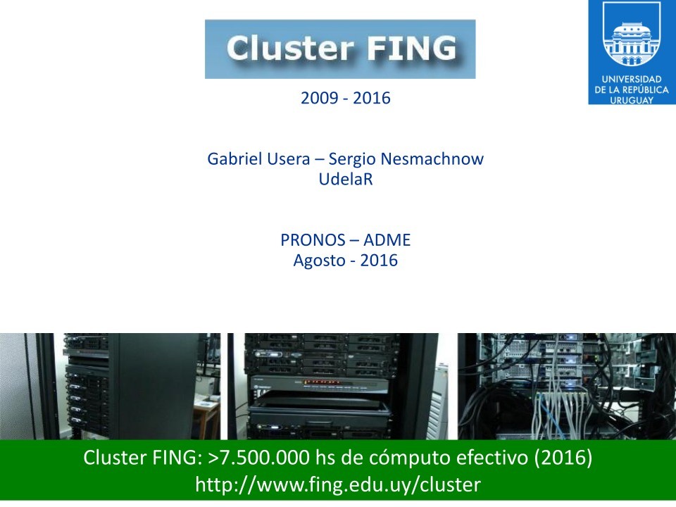 Imágen de pdf Cluster FING