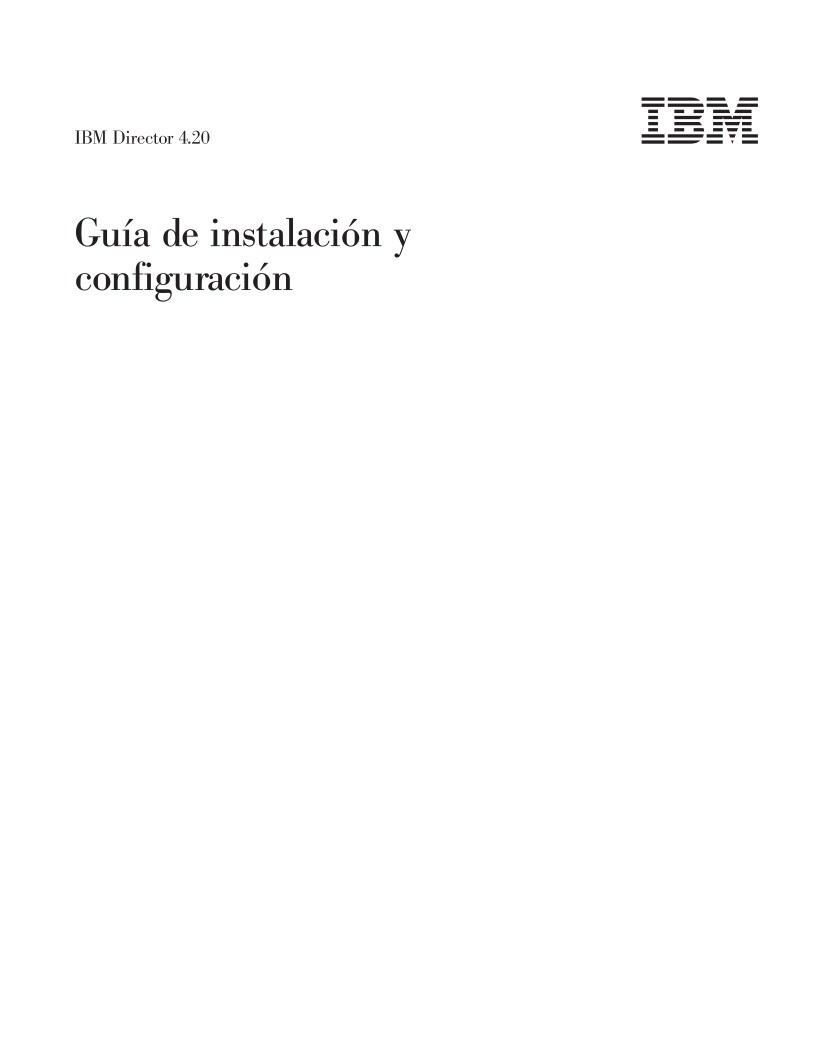 Imágen de pdf IBM Director 4.20: Guía de instalación y  configuración