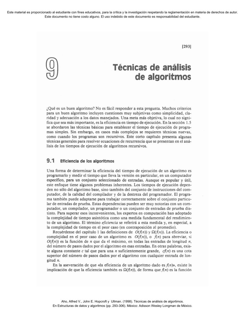 Imágen de pdf Técnicas de análisis de algoritmos