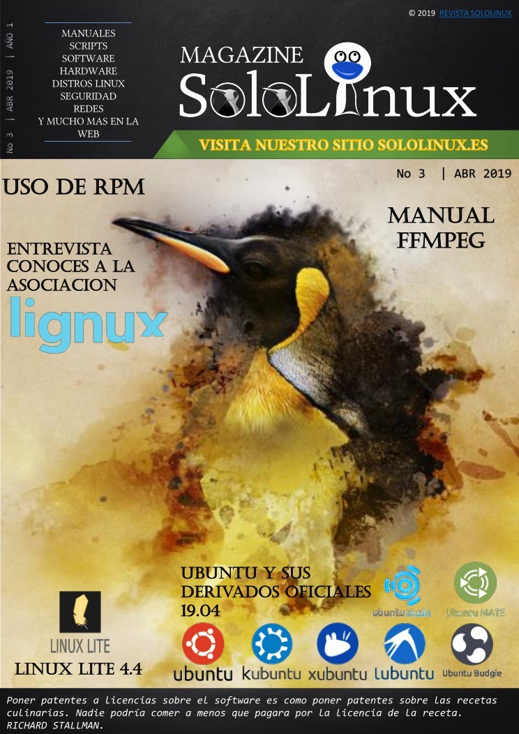 Imágen de pdf SoloLinux #3 2019