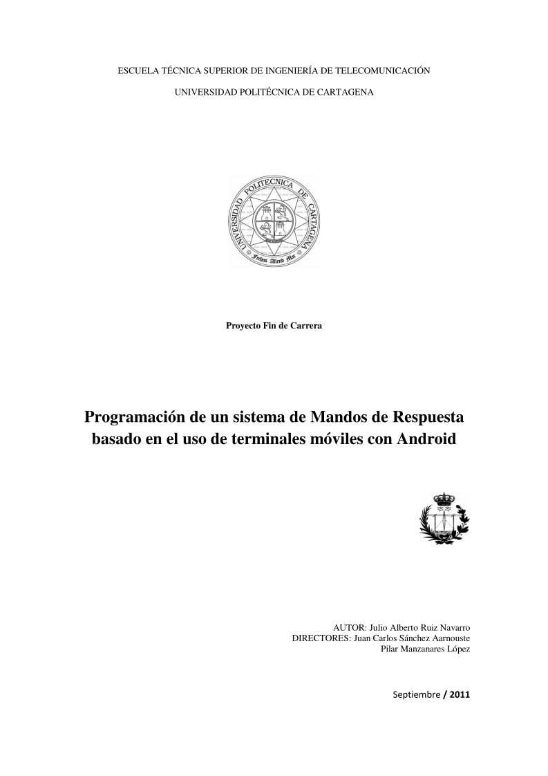 Imágen de pdf Programación de un sistema de Mandos de Respuesta basado en el uso de terminales móviles con Android