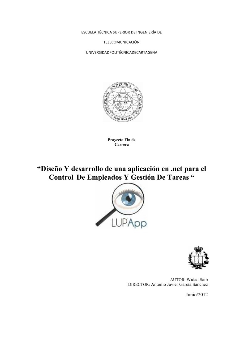 Imágen de pdf Diseño Y desarrollo de una aplicación en .net para el Control De Empleados Y Gestión De Tareas