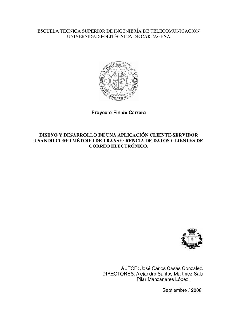 Imágen de pdf Diseño y desarrollo de una aplicación cliente-servidor usando como método de transferencia de datos clientes de correo electrónico