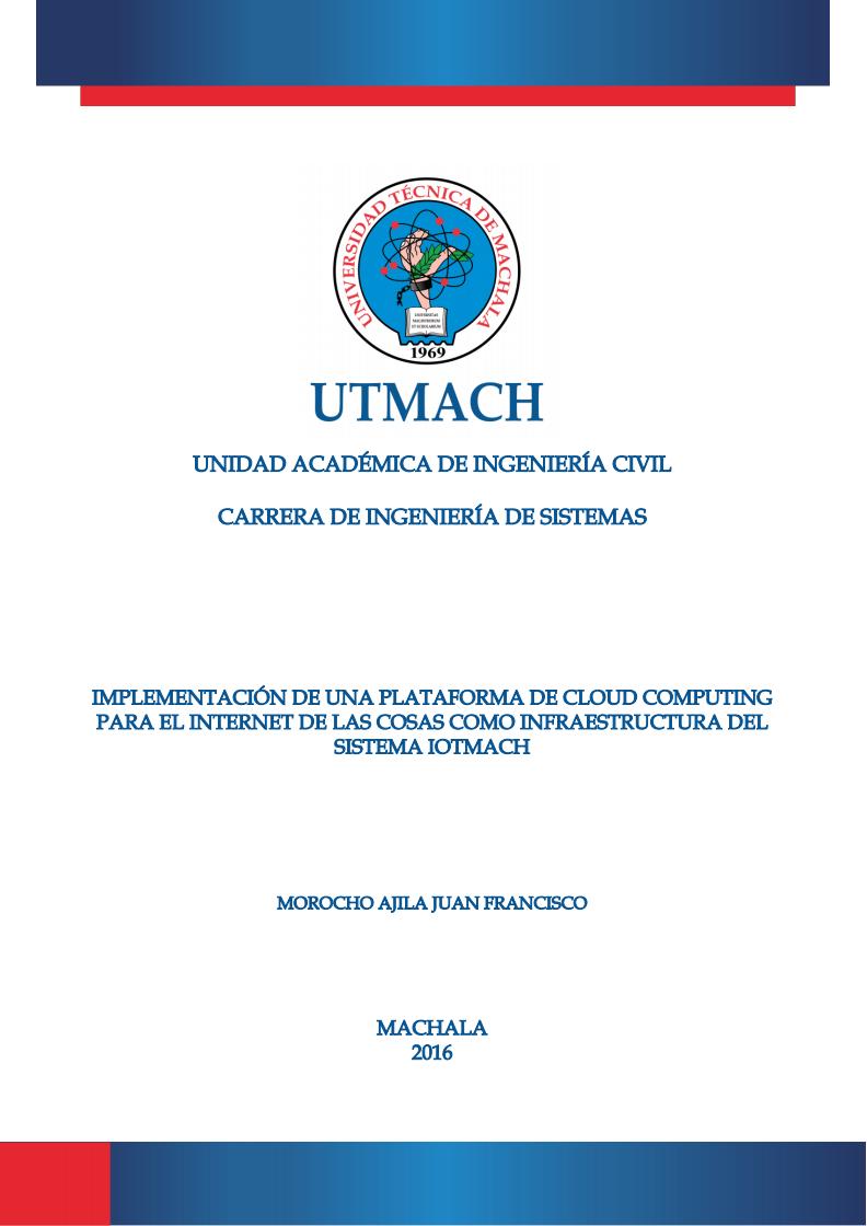 Imágen de pdf Sistemas implementación de una plataforma de cloud computing para el Internet de las cosas