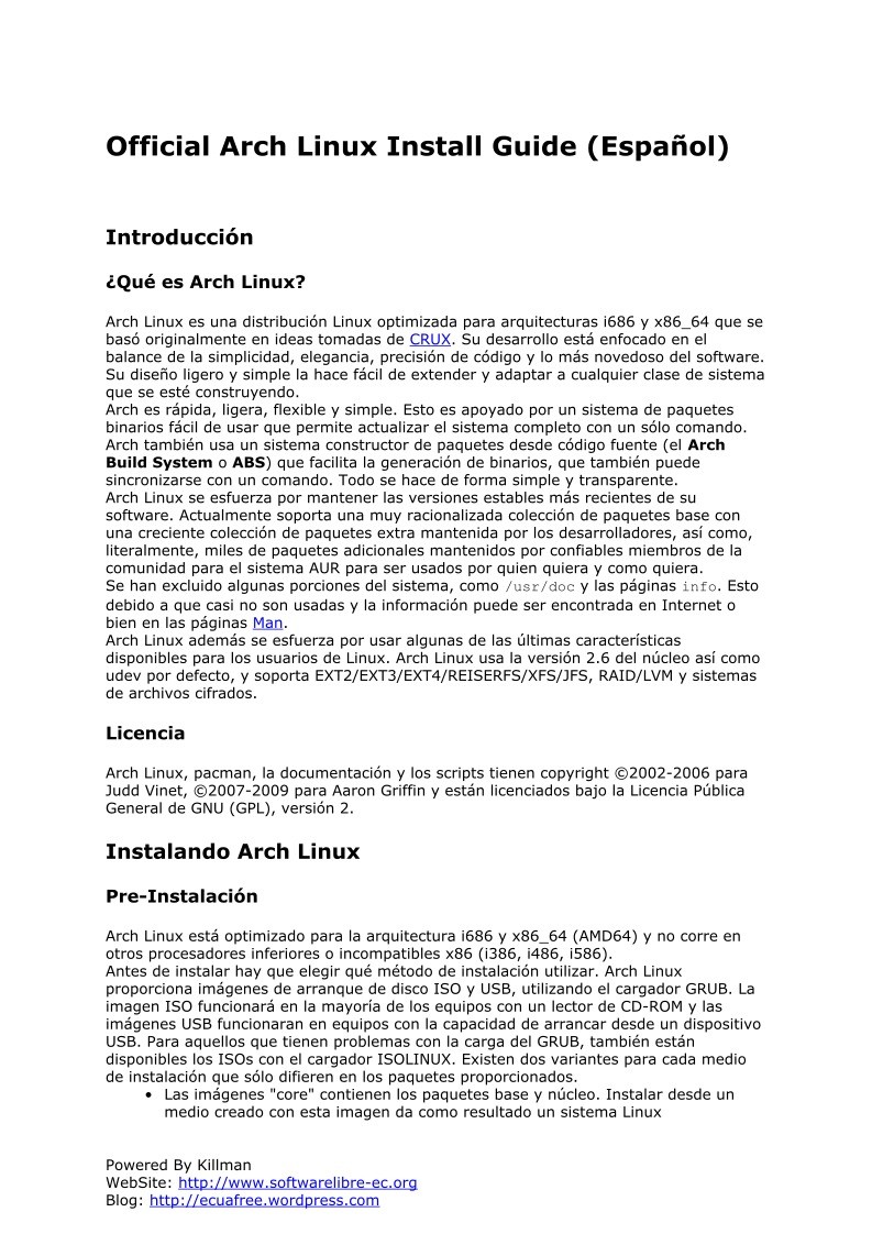 Imágen de pdf Official Arch Linux Install Guide (Español)
