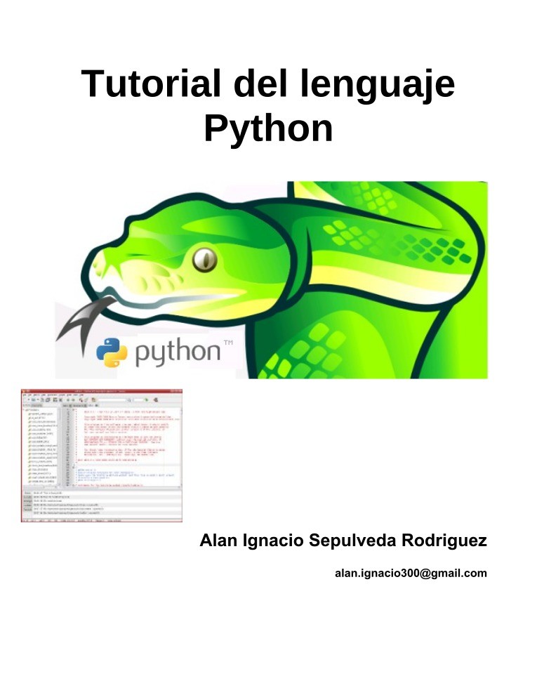 Imágen de pdf Tutorial del lenguaje Python
