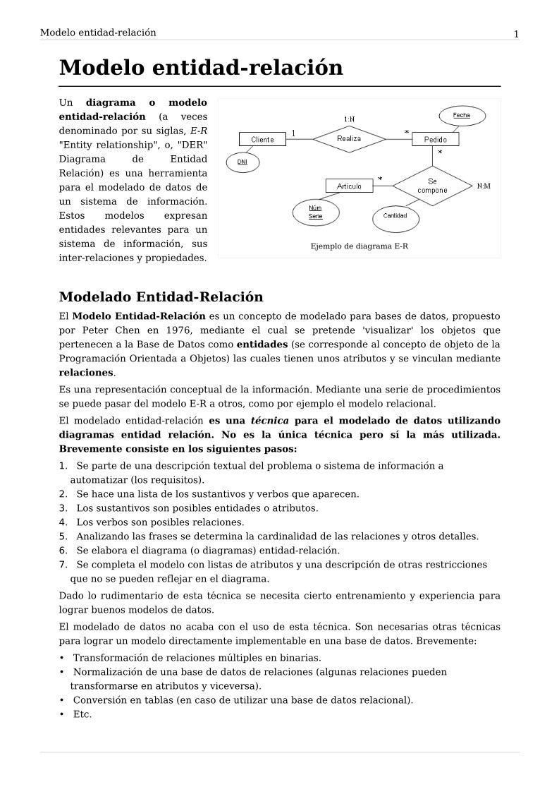 PDF de programación - Modelo Entidad-Relación