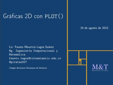 Imágen de pdf Gráficas 2D con plot()