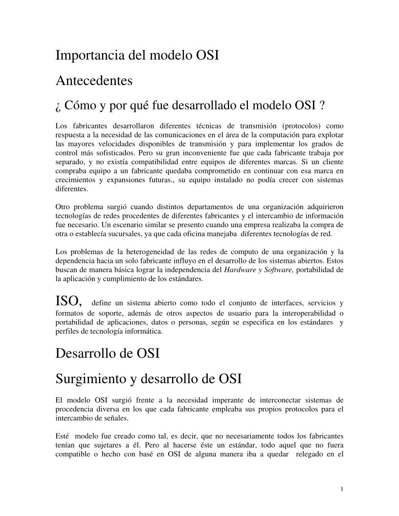 Imágen de pdf Importancia del modelo OSI
