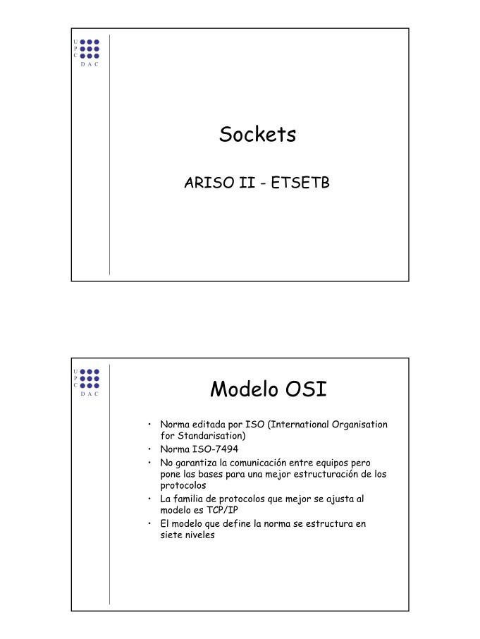 Imágen de pdf Sockets