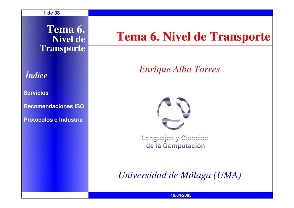 Imágen de pdf Tema 6. Nivel de Transporte