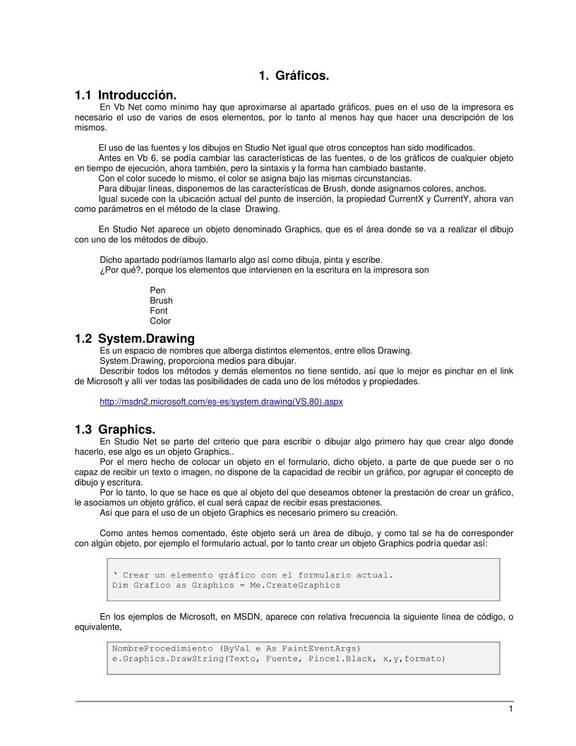 Imágen de pdf 1. Vb .Net 2005 - Gráficos