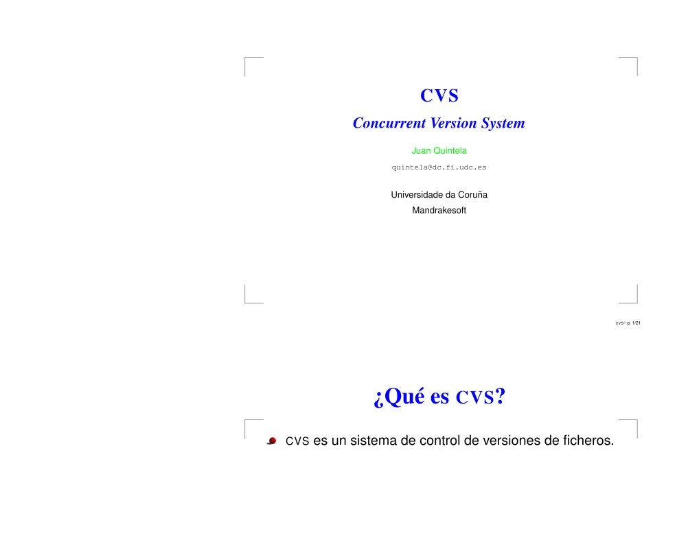 Imágen de pdf CVS Concurrent Version System