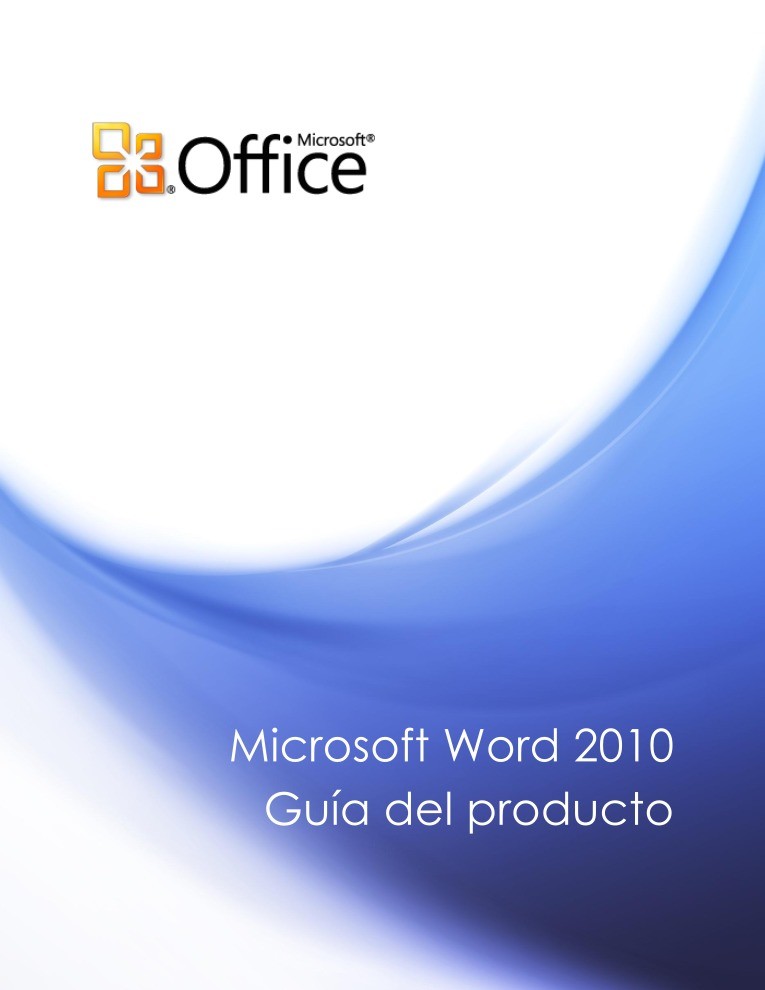 Imágen de pdf Microsoft Word 2010 - Guía del producto