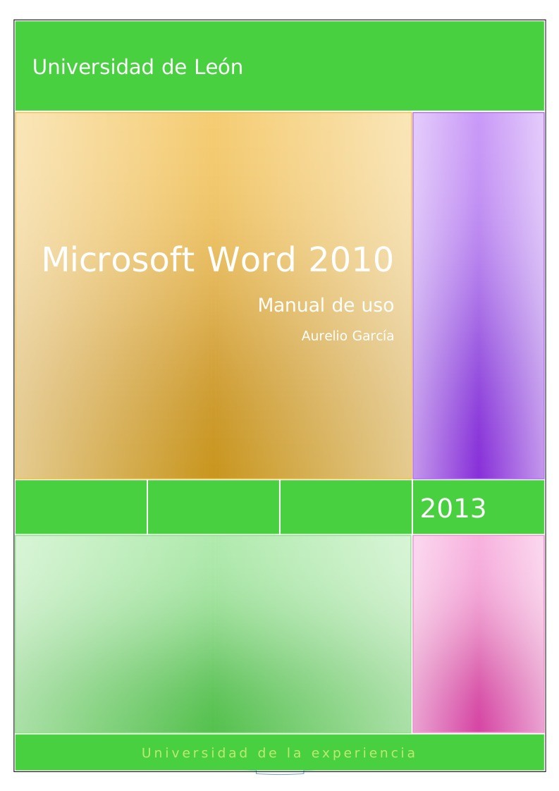 Imágen de pdf Microsoft Word 2010 - Manual de uso