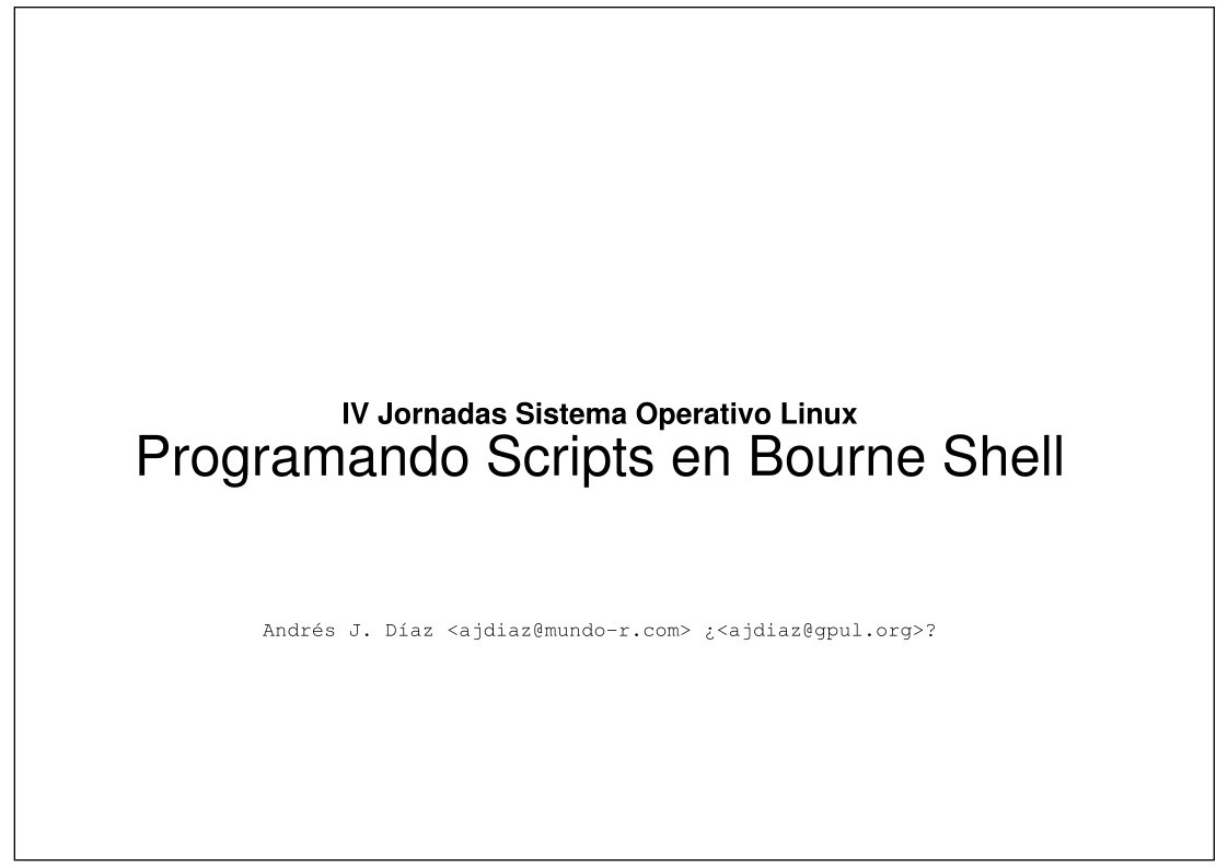 Imágen de pdf Programando Scripts en Bourne Shell