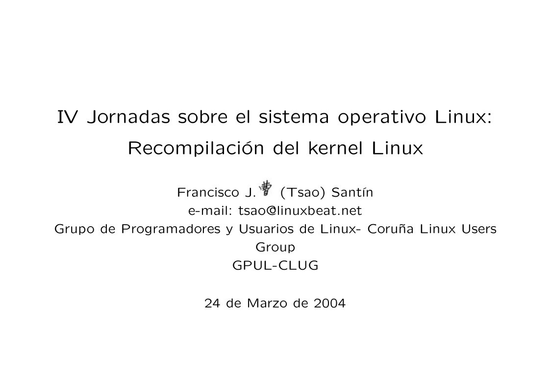 Imágen de pdf Recompilación del kernel Linux