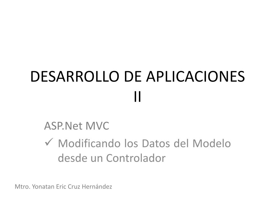 Imágen de pdf ASP.Net MVC - Desarrollo de aplicaciones II