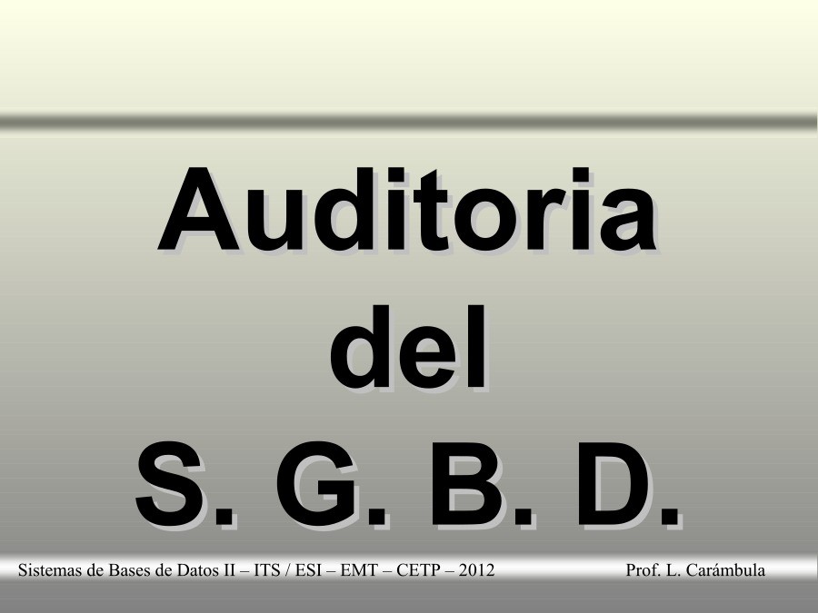 Imágen de pdf Auditoria del Sistema Gestor de Bases de Datos Informix Dynamic Server