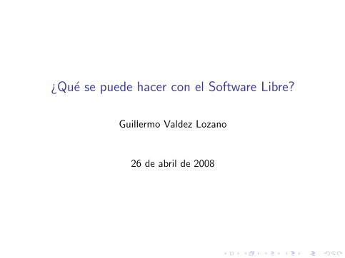 Imágen de pdf ¿Qué se puede hacer con el Software Libre?