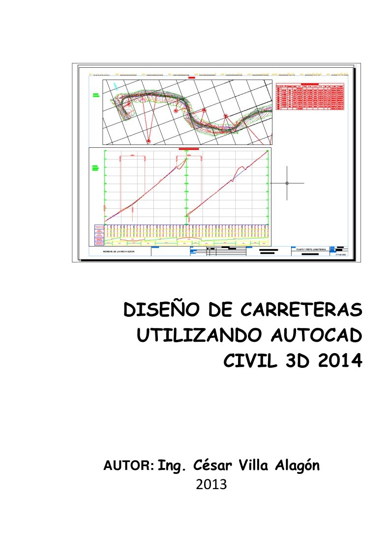 Imágen de pdf Diseño de carreteras utilizando Autocad Civil 3D 2014