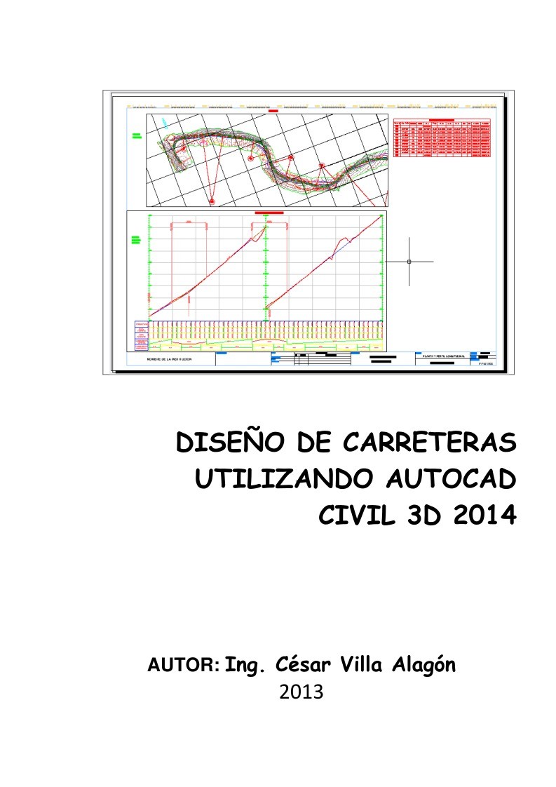 Imágen de pdf Diseño de carreteras utilizando Autocad Civil 3D 2014