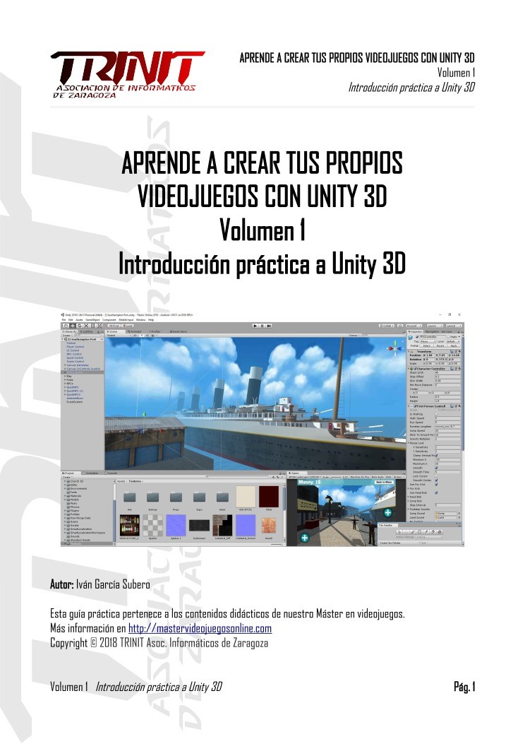 Imágen de pdf Tutorial de Unity 3D - Volumen I - Introducción práctica a Unity 3D