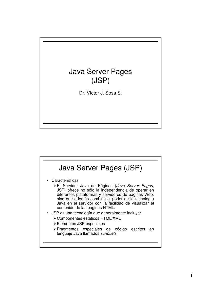 Imágen de pdf Java Server Pages (JSP)