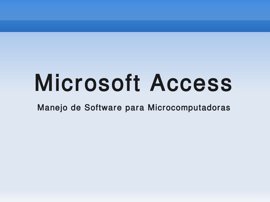 Imágen de pdf Microsot Access - 2a parte