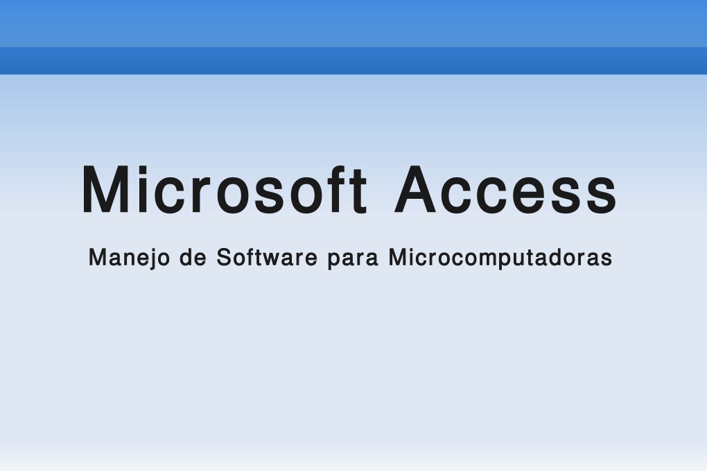 Imágen de pdf Microsot Access - 1a parte