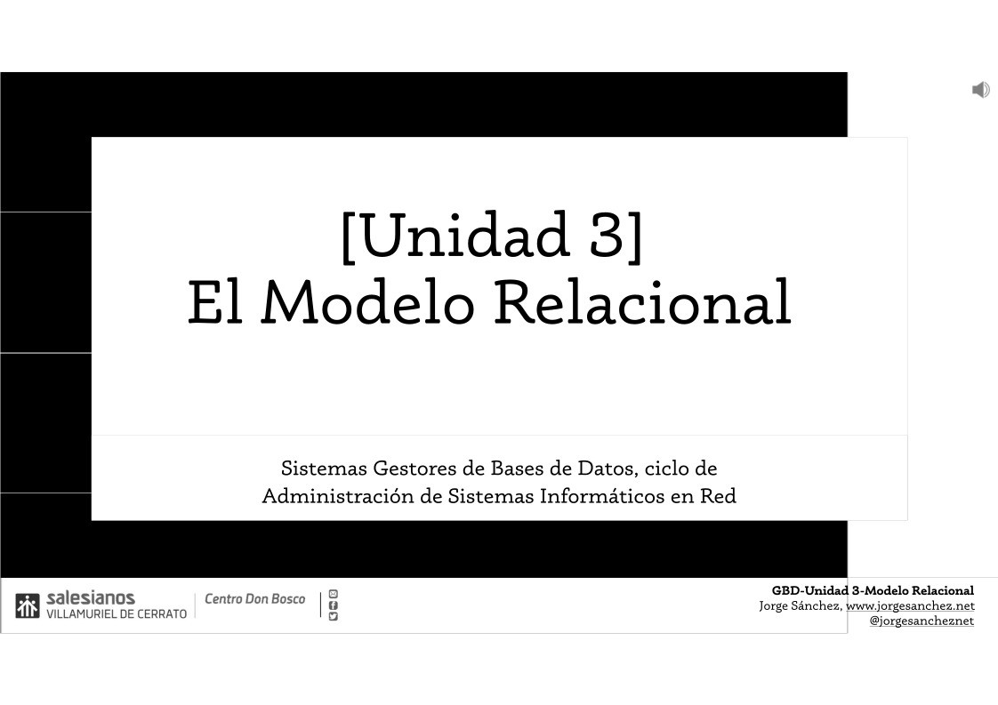 Imágen de pdf [Unidad 3] El Modelo Relacional