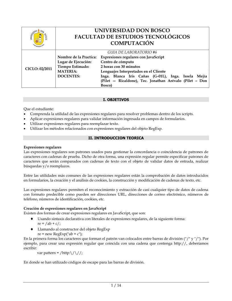 Imágen de pdf Expresiones regulares con JavaScript
