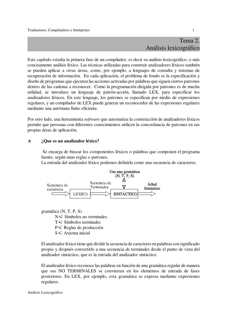 Imágen de pdf Tema 2. Análisis lexicográfico