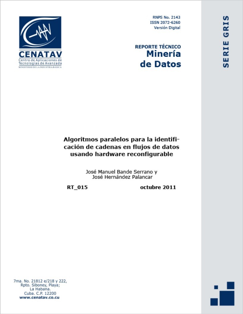 Imágen de pdf Algoritmos paralelos para la identificación de cadenas de flujos de datos usando hardware reconfigurable