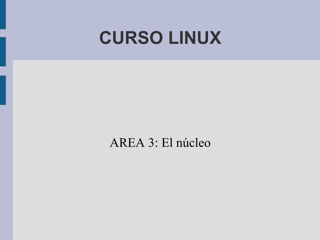 Imágen de pdf AREA 3: El núcleo - Curso Linux