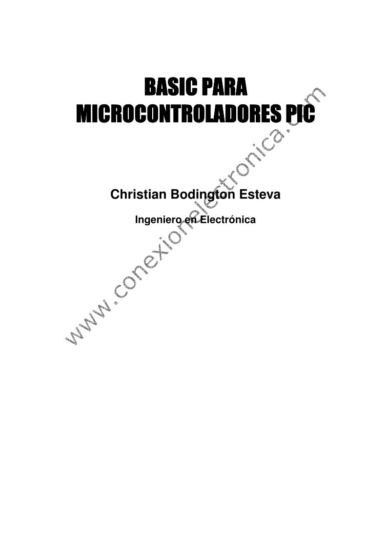 Imágen de pdf Basic para Microcontroladores PIC