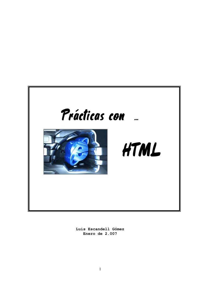 Imágen de pdf Prácticas con HTML