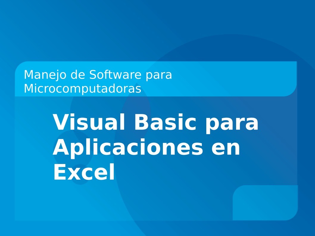 Imágen de pdf Visual Basic para Aplicaciones en Excel