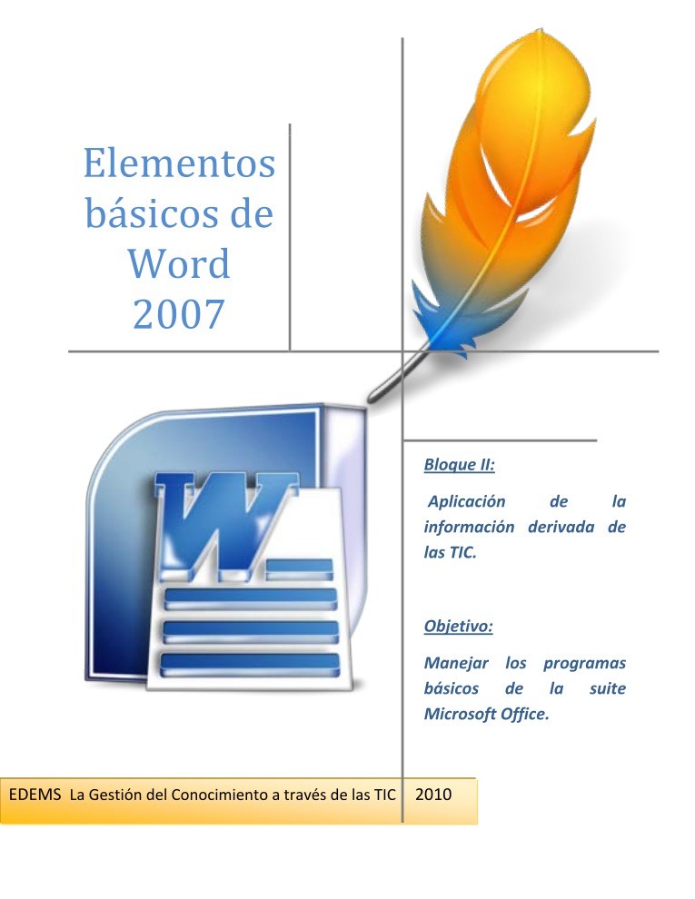 Imágen de pdf Elementos básicos de Word 2007