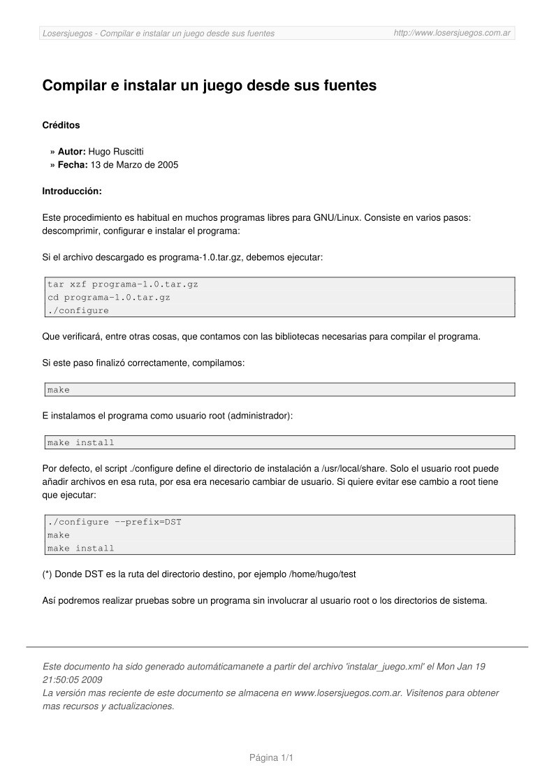 Imágen de pdf Compilar e instalar un juego desde sus fuentes