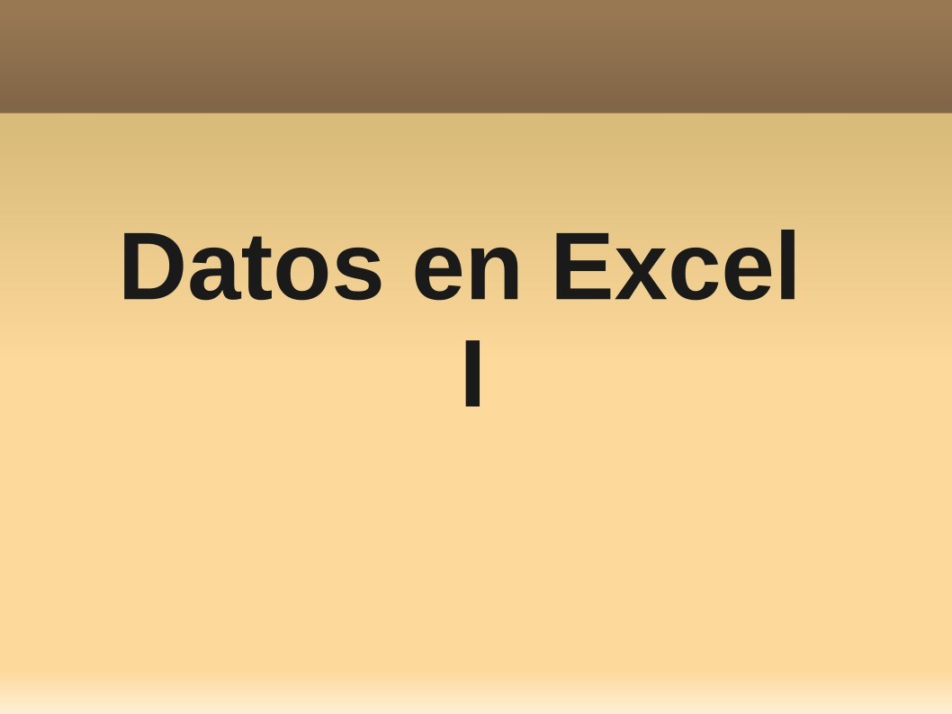 Imágen de pdf Datos en Excel I