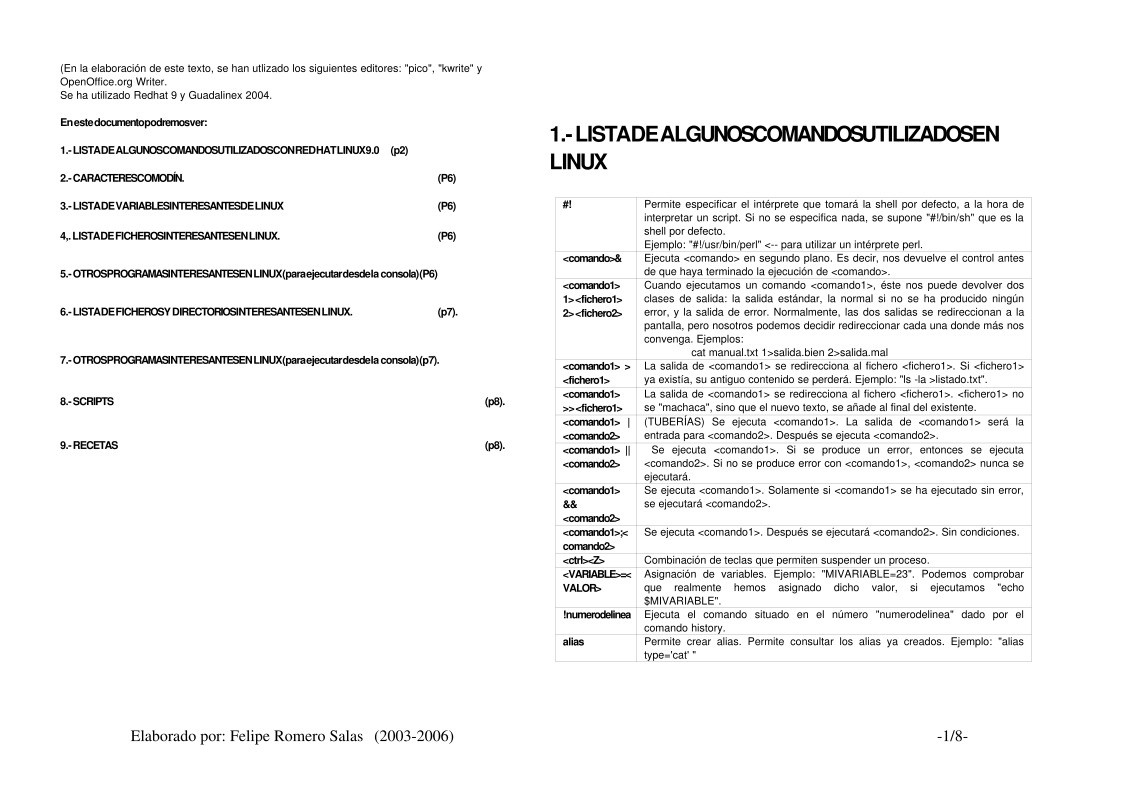 Imágen de pdf Lista de Algunos Comandos Utilizados en Linux