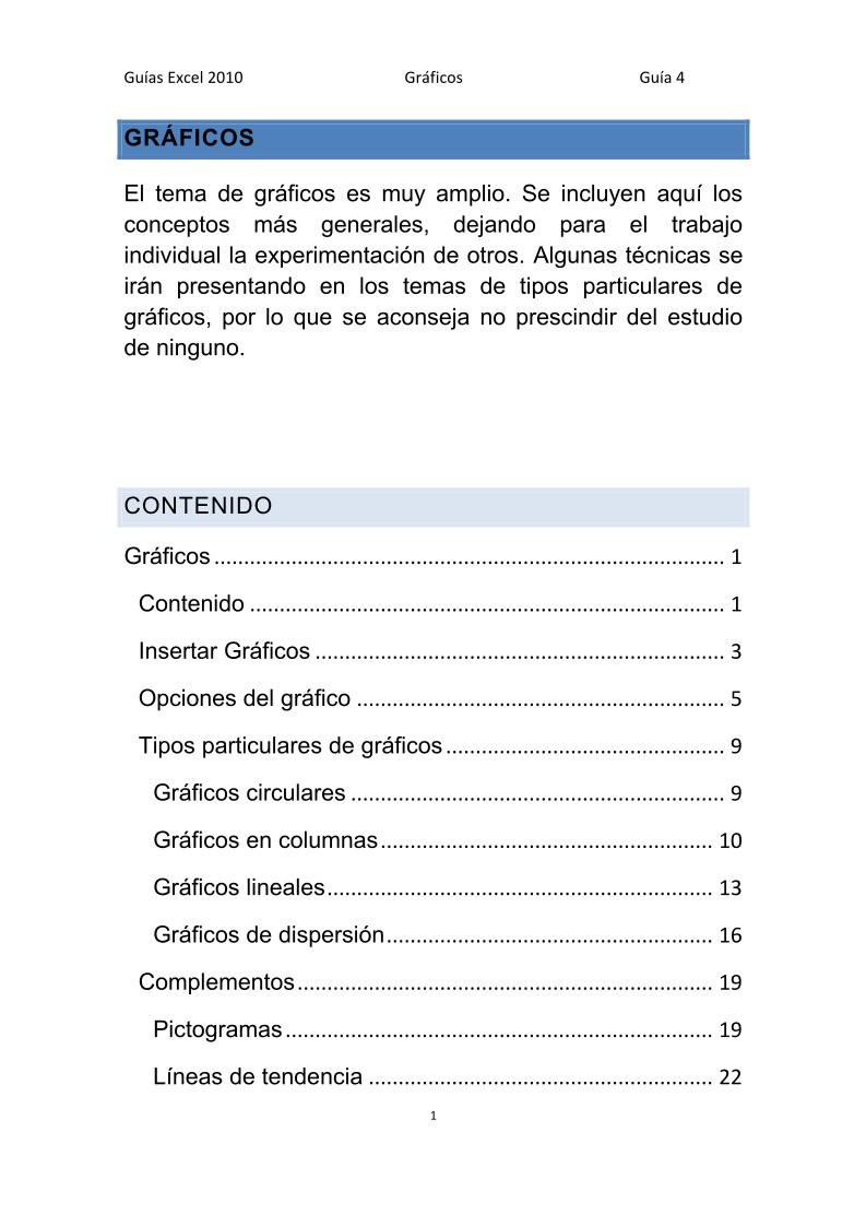 Imágen de pdf Gráficos - Guía de Excel 2007