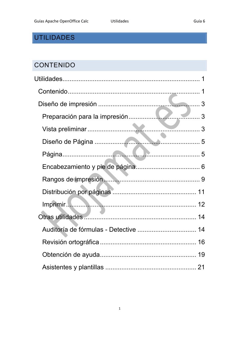 Imágen de pdf Utilidades - Guías Apache OpenOffice Calc