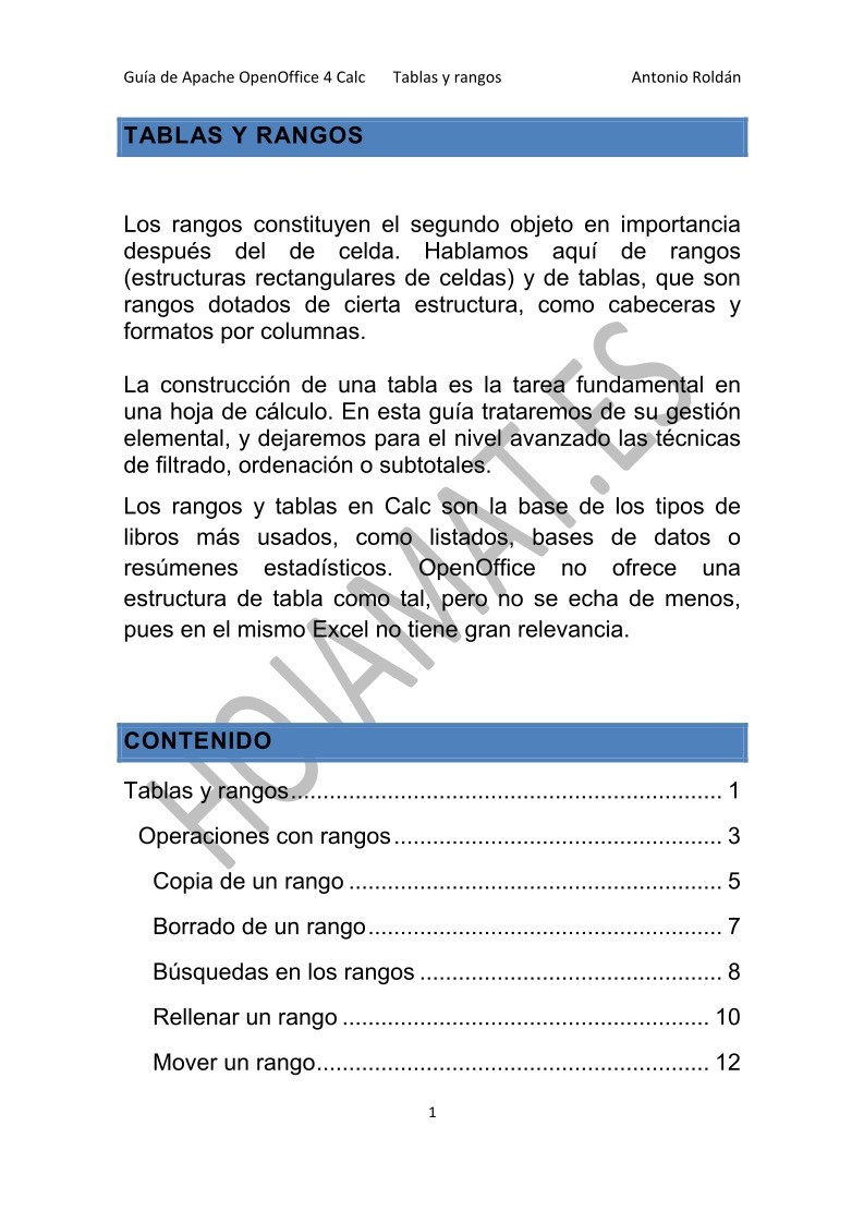 Imágen de pdf Tablas y Rangos - Guía de Apache OpenOffice 4 Calc