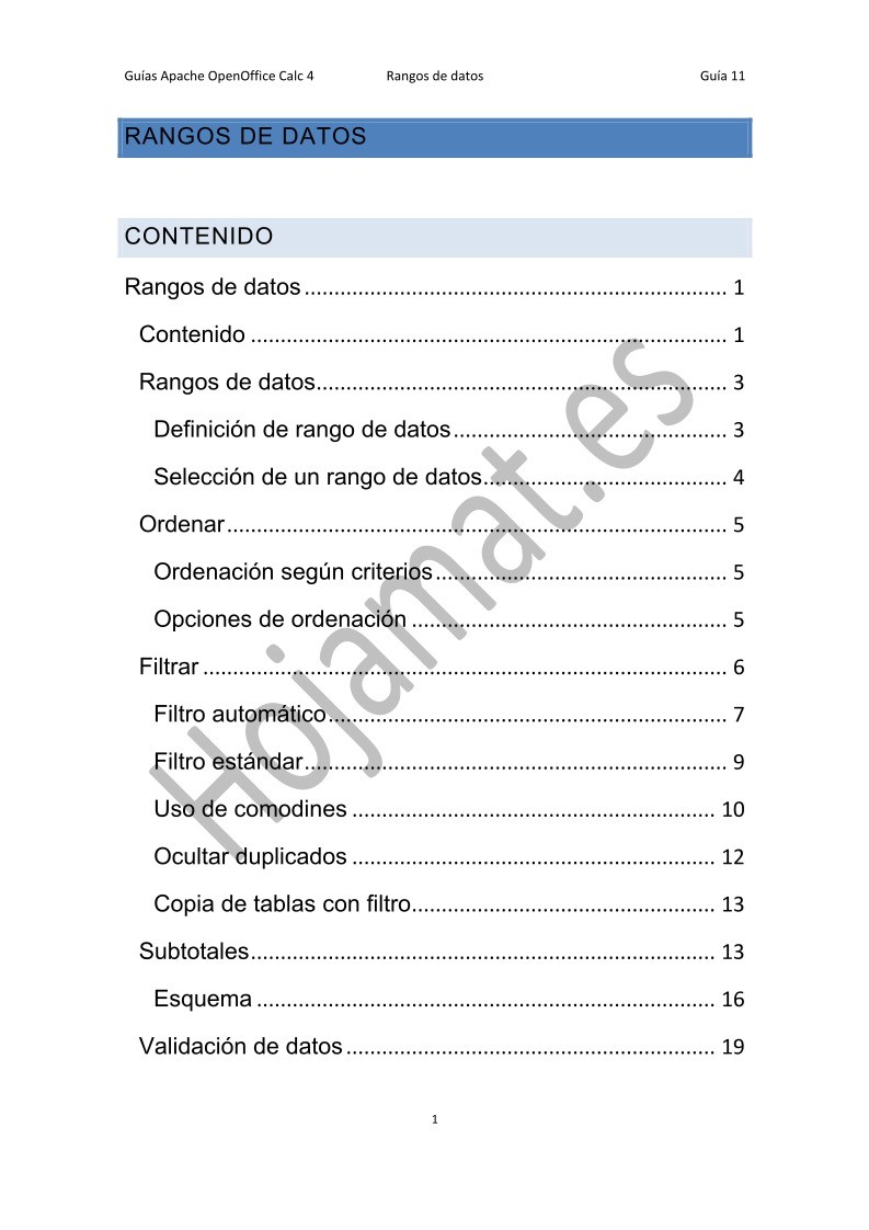 Imágen de pdf Rangos de datos - Guía de Apache OpenOffice 4 Calc