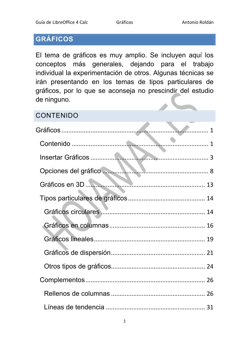 Imágen de pdf Gráficos - Guía de LibreOffice 4 Calc