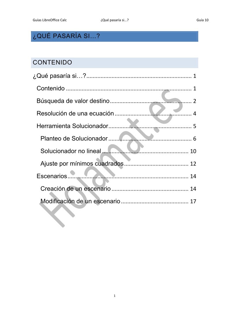 Imágen de pdf Qué pasaría si...  - Guía de LibreOffice Calc