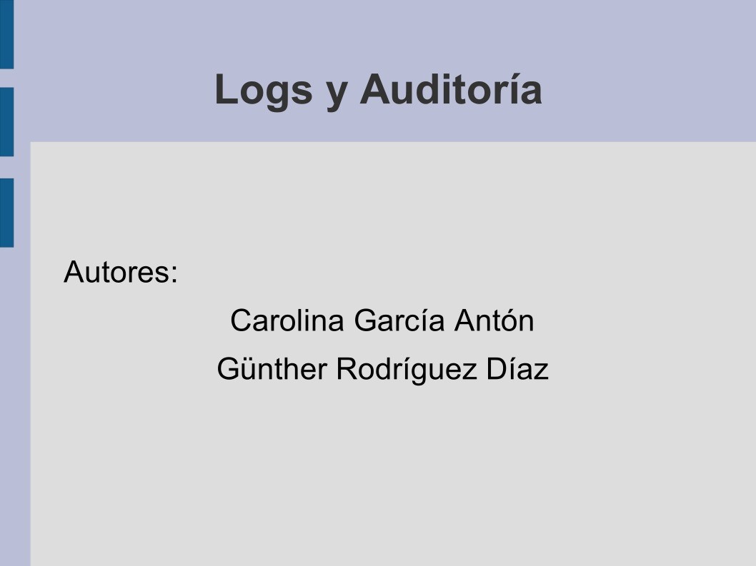 Imágen de pdf Logs y Auditoría