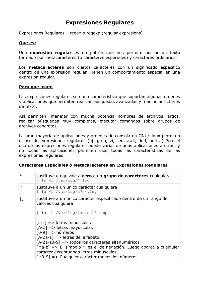 Imágen de pdf regex - Expresiones regulares